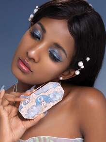 Flower Knows 眼影盤,月光美人魚圖案五色首飾類眼影盤05月光土地眼妝託盤 - 05 月光國 - 查看 3