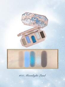 Flower Knows 眼影盤,月光美人魚圖案五色首飾類眼影盤05月光土地眼妝託盤 - 05 月光國 - 查看 5