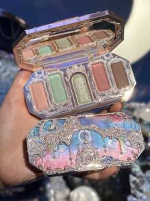 Flower Knows Bảng Phấn Mắt Họa Tiết Nàng Tiên Cá Ánh Trăng 5 Màu Trang Sức 03 Khay Phấn Mắt Ocean Siren - 03 Ocean Siren - Xem 1