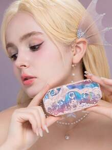 Flower Knows Bảng Phấn Mắt Họa Tiết Nàng Tiên Cá Ánh Trăng 5 Màu Trang Sức 03 Khay Phấn Mắt Ocean Siren - 03 Ocean Siren - Xem 3