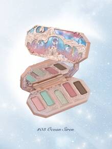 Flower Knows Bảng Phấn Mắt Họa Tiết Nàng Tiên Cá Ánh Trăng 5 Màu Trang Sức 03 Khay Phấn Mắt Ocean Siren - 03 Ocean Siren - Xem 6