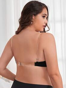 Plus Rhinestone Detail Underwire Bra