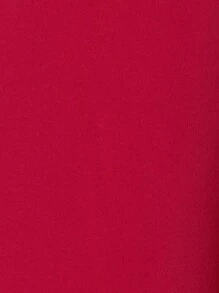 SHEIN Clasi Áo liền quần nữ Thắt lưng Trọn gói Dây kéo màu trơn Thanh lịch - Màu Hồng Tươi - Xem 7