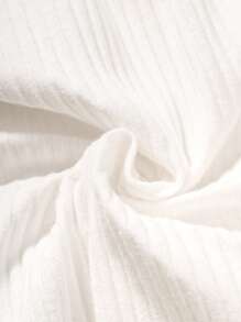 SHEIN 嬰兒女孩標語圖形荷葉邊t恤&蝴蝶結前褶裙&配件發帶套裝 - 彩色 - 查看 6