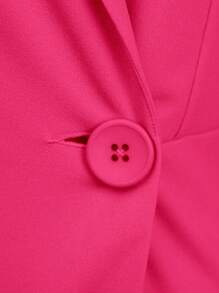 Hauture 分裂袖斜擺連身褲 - 玫紅色 - 查看 5