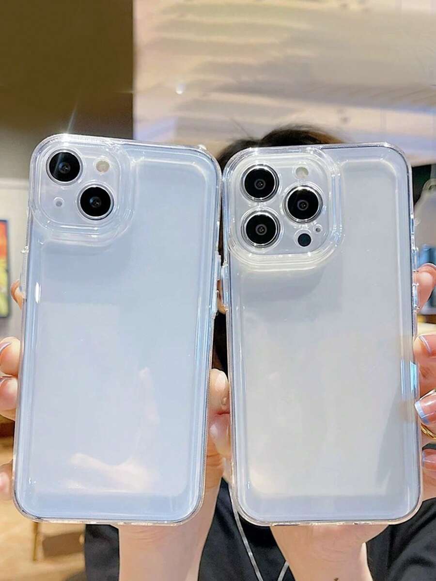 基本款手机壳 2 件透明防摔手机壳 适用于 iPhone 15/15Pro/15Plus/15Promax - 無色 - 查看 1