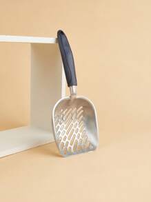 1pc Aluminium Pet Litter Scoop Home Poop Shovel Deep Shovel Sifter Cats Litter Scooper - Navy Blue - View 1