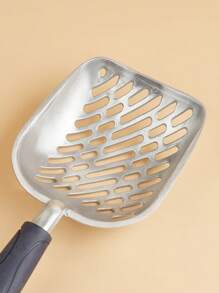 1pc Aluminium Pet Litter Scoop Home Poop Shovel Deep Shovel Sifter Cats Litter Scooper - Navy Blue - View 4