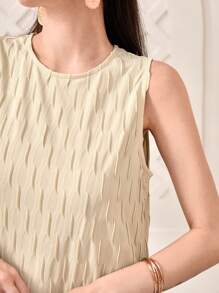 Mulvari Solid Tank Dress - Khaki - View 6