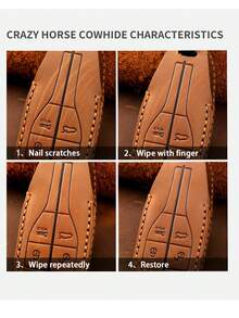 1pc PU Car Key Case Compatible With BMW - Blue - View 4