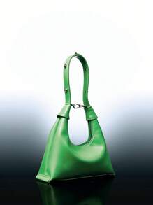 SHEIN ICON 小流浪包綠色時尚單肩包