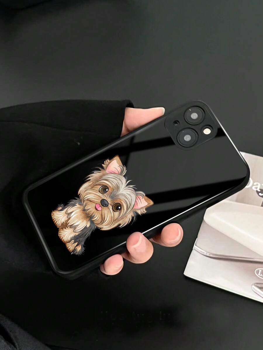 Funda para móvil con patrón de perro de vidrio - Multicolor - Ver 1