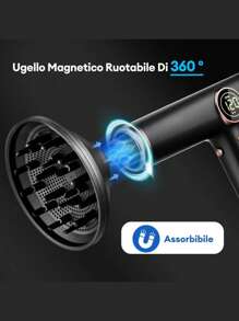 Secador de pelo alta velocidad - Negro - Ver 4