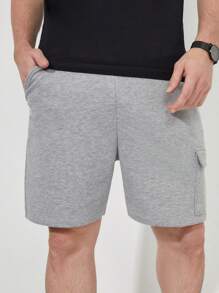 RueChic Homens Lado Do Bolso Da Aba Shorts