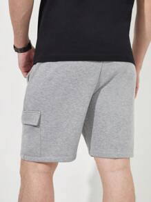 RueChic Homens Lado Do Bolso Da Aba Shorts