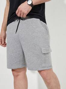 RueChic Homens Lado Do Bolso Da Aba Shorts