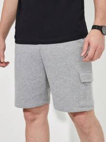 RueChic Homens Lado Do Bolso Da Aba Shorts