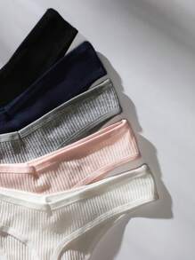 Snug Zone 5 条装 字母拼接性感丁字裤