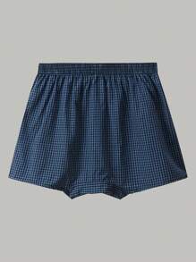 男士格子圖案平角內褲 - 彩色 - 查看 2