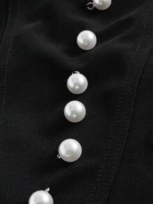 GENKIRA Áo khoác và áo lót dành cho xe tăng nữ Bất đối xứng Ren lên màu trơn Buổi tiệc - màu đen - Xem 4