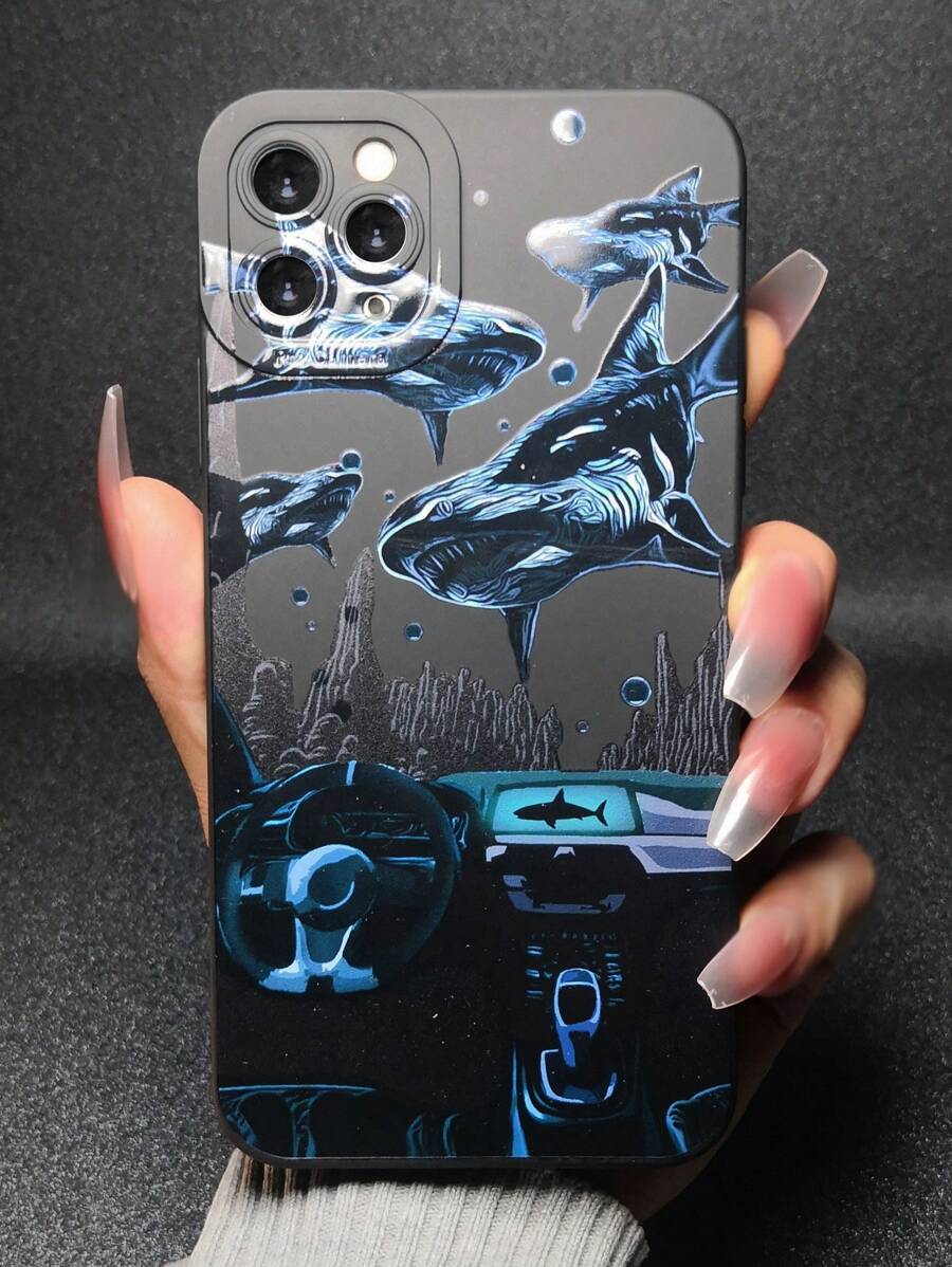 サメ柄スマホケース - マルチカラー - チェックする 1