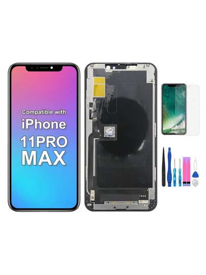 LCD-Bildschirm kompatibel mit iPhone 11 Pro Max, Marke RJ