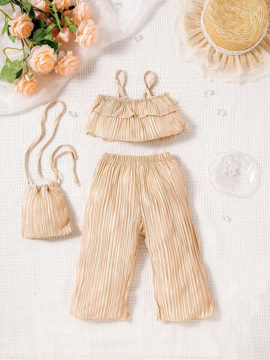 Bộ đồ Em bé Xù màu trơn - Màu Khaki - Xem 1