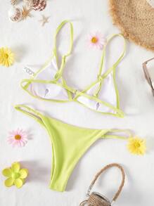 Bikinx 素色三角杯比基尼泳裝