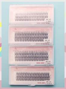 30pcs 16MM Chiều dài 30D 0.07 Độ dày Xoăn C Cá nhân Mở rộng lông mi , Dễ sử dụng DIY Nhà  Lông mi Ghép Bộ dụng cụ , - Màu Khaki - Xem 5