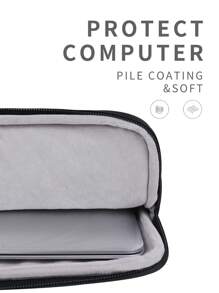canvas artisan Túi đựng máy tính xách tay Polyester 13,3-14,2 inch Hộp đựng máy tính xách tay Tương thích với MacBook Air/Pro - Màu Xám nhạt - Xem 6