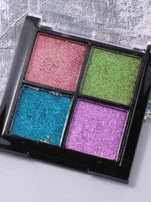 Kim loại 4 màu tráng gương Bột móng tay lấp lánh, 1 hộp Bột làm móng bột màu Chrome rắn - Nhiều màu - Xem 5