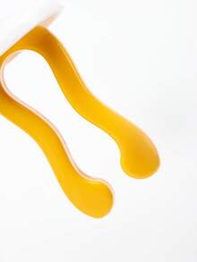 meomill 1pc Baby Yellow 360-degree Anti Jamming Throat Toothbrush - Orange - View 5