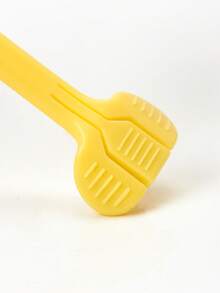 meomill 1pc Baby Yellow Star & Moon Embossed Three Sided Brush Head Toothbrush - Green - View 4