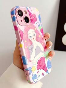 Cartoon Girl Pattern Phone Case