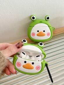 Funda compatible con Airpods de pato de dibujos animados diseño - Multicolor - Ver 4