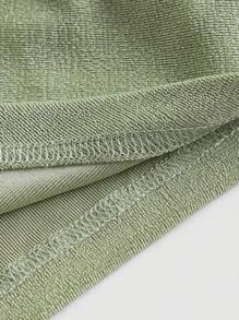 SHEIN MOD 休閒垂褶 褶邊純色女士背心