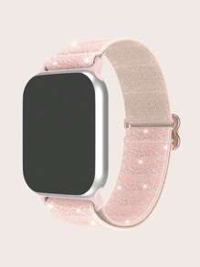 金屬亮絲通用智能手錶帶 - 粉色 - 查看 1