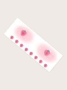 1Sheet Strawberry Pattern Tattoo Sticker Facial Tattoo Sticker Diy Makeup Party & Festival Decoration - Multicolor - View 3