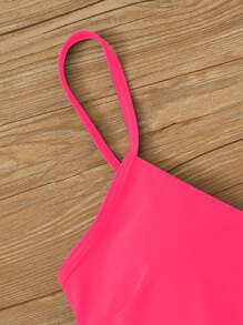 SHEIN Swim Summer Beach Tropical Print Bikini Set - Multicolor - View 3