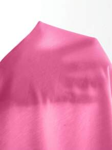 SHEIN Unity Áo thun nữ Hoạt hình Lá thư Giải trí - Hồng - Xem 8