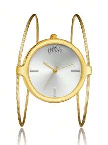 GORBEN Round Pointer Quartz Watch - Gold - View 4