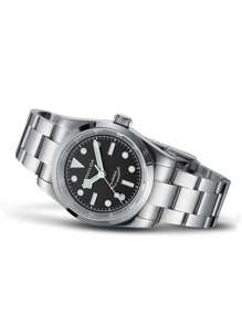 Men Round Pointer Date Quartz Watch - Black - View 3