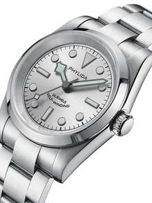 Men Round Pointer Date Quartz Watch - Silver - View 2