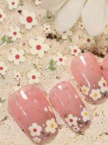 Sticker d'ongle floral Mod, mignon et adorable décalque d'ongle accessoire d'ongle, art d'ongle en feuille pour des ongles manucures, DIY d'autocollants d'ongle