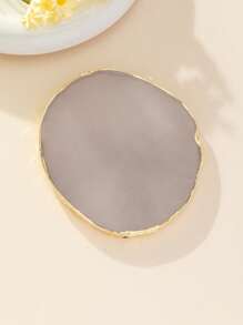 Golden Edge 树脂石指甲油调色盘，1 件装，混合颜色绘画调色盘，凝胶指甲油展示美甲工具，美甲用品，美甲工具，美甲艺术工具，返校季，美甲，美甲工具（适用于按压式美甲片）