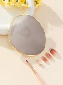 Golden Edge 树脂石指甲油调色盘，1 件装，混合颜色绘画调色盘，凝胶指甲油展示美甲工具，美甲用品，美甲工具，美甲艺术工具，返校季，美甲，美甲工具（适用于按压式美甲片）