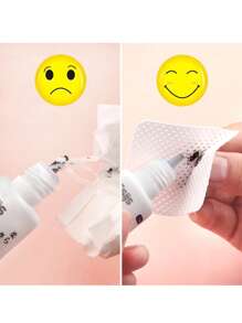 一次性睫毛延長膠擦拭無絨墊，200入組清潔墊拆卸工具 - 白色 - 查看 2