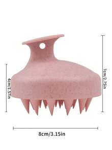 Scalp Massage Comb,1Pc Hair Shampoo Massage Brush Scalp Massager Shampoo Brush Scalp Care Brush Detangling Hair Comb - Pink - View 3