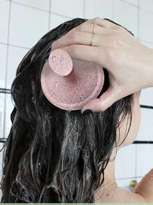 Scalp Massage Comb,1Pc Hair Shampoo Massage Brush Scalp Massager Shampoo Brush Scalp Care Brush Detangling Hair Comb - Pink - View 4