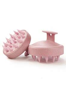 Scalp Massage Comb,1Pc Hair Shampoo Massage Brush Scalp Massager Shampoo Brush Scalp Care Brush Detangling Hair Comb - Pink - View 5